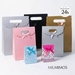 Embalagem Presente Velcro Premium - Caixa tipo Sacola - Mães Aniversário Natal Mulher - Várias Cores