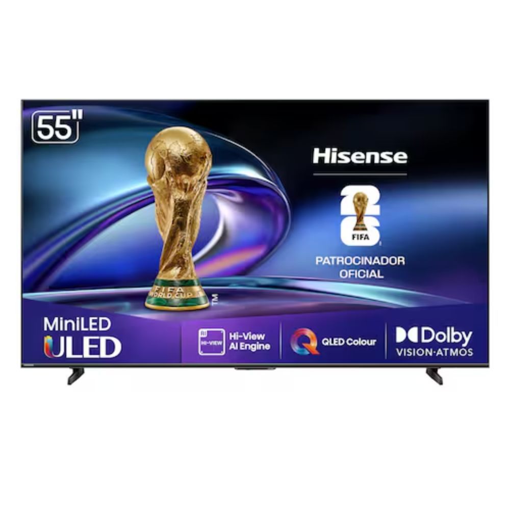Smart TV 55P 4K UHD 55U6QV 60Hz Vidaa Dolby Vision Hisense