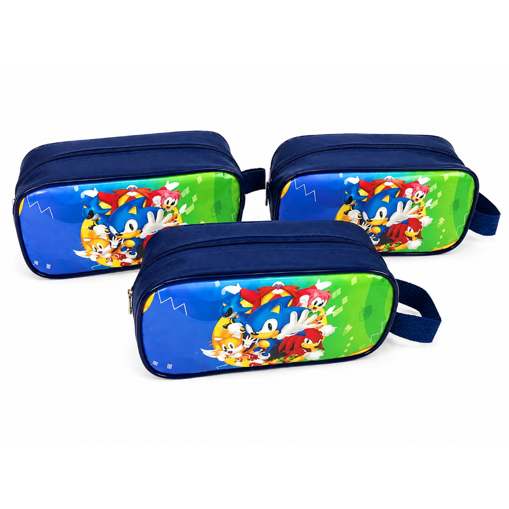 12 Unidades Estojo Necessaire Personalizado Lembrancinha de Aniversário Infantil – Vários Temas