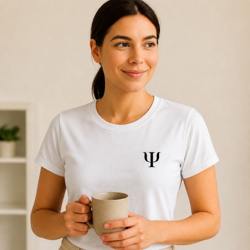 Camisetão Feminina Estampado Presente Estudante Psico Psicologia Faculdade Profissão Algodão