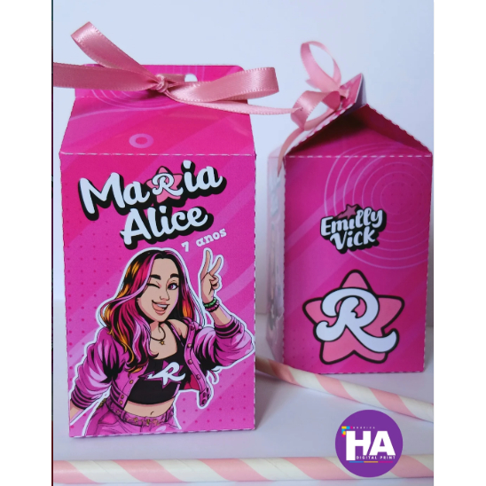 KIT CAIXA MLK PERSONALIZADA | QUALQUER TEMA | LEMBRANCINHA FESTA INFANTIL COM NOME E IDADE