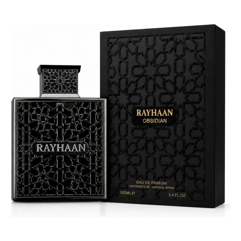 Perfume Árabe Rayhaan Obsidian EDP 100ml Masculino Original Lacrado Importado