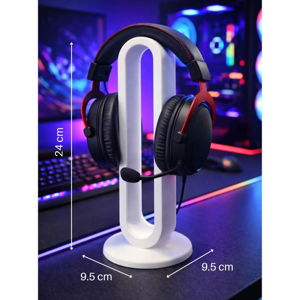 Suporte para Fone de Ouvido Headset Elegance Home Decore Várias Cores Gamer