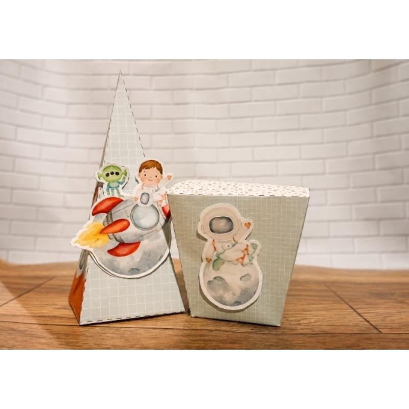 Kit Personalizado Astronauta  | Caixinhas Lembrancinhas para Festa Infantil | Aniversário