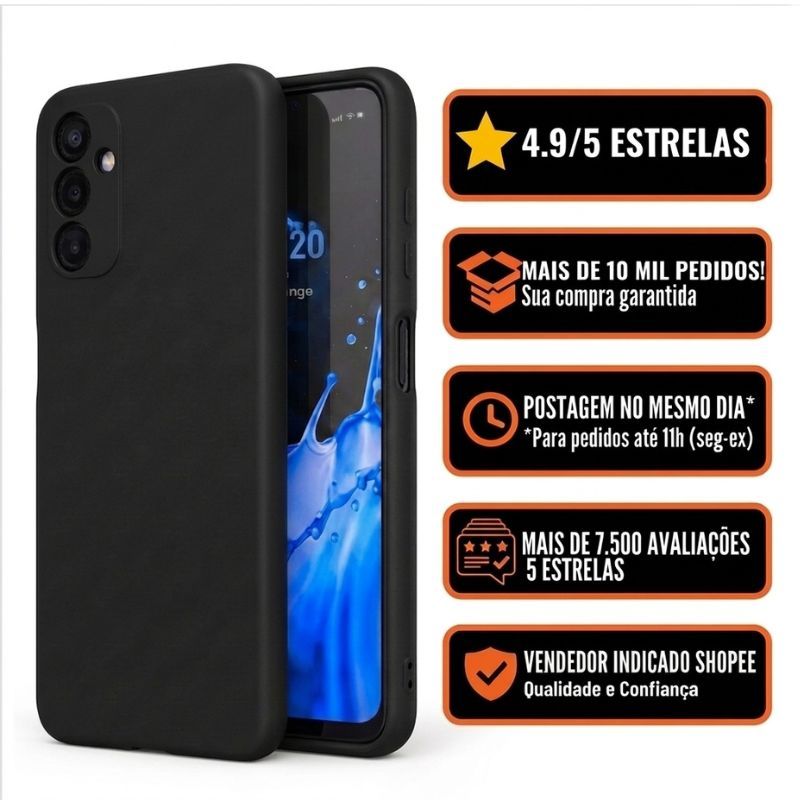 Capa Capinha Para Samsung Galaxy A14  Silicone Aveludada Anti Impacto Premium