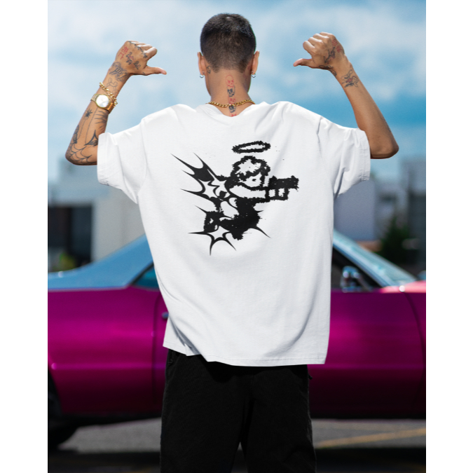 Camiseta Oversized Algodão 30.1 Caimento Solto Confortável