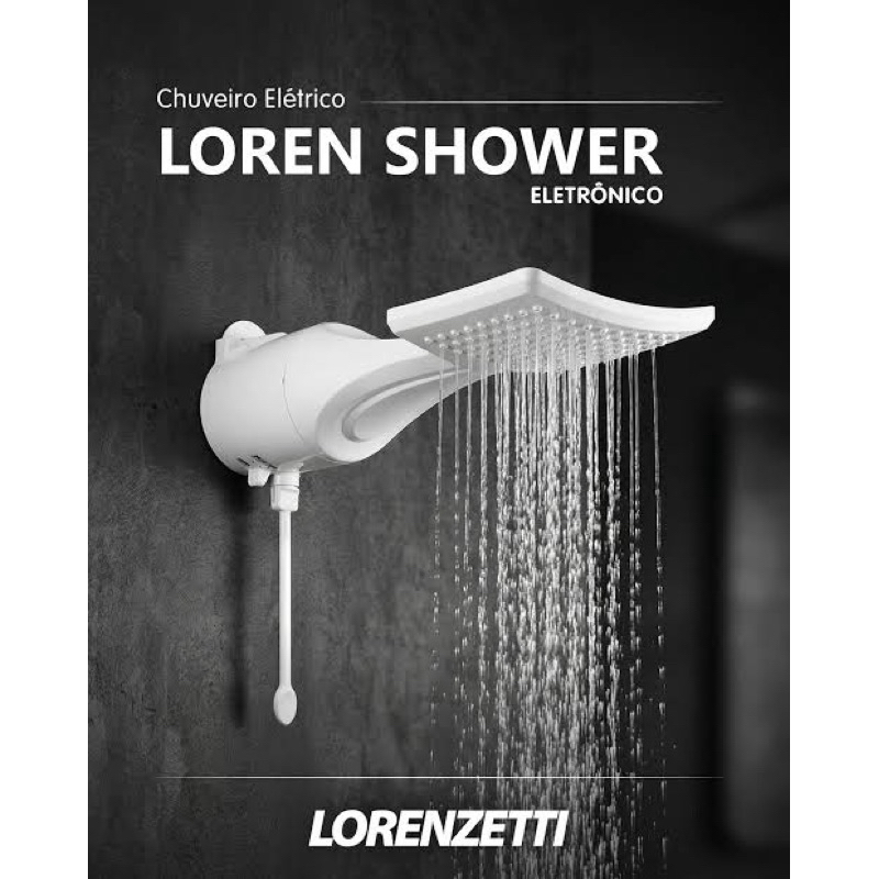 Ducha Chuveiro Lorenzetti Loren Shower Ultra Eletrônico Lancamento 127v e 220v / 5500w e 7500w