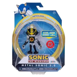 Boneco Metal Sonic 3.0 de 9cm com Acessório - Sonic