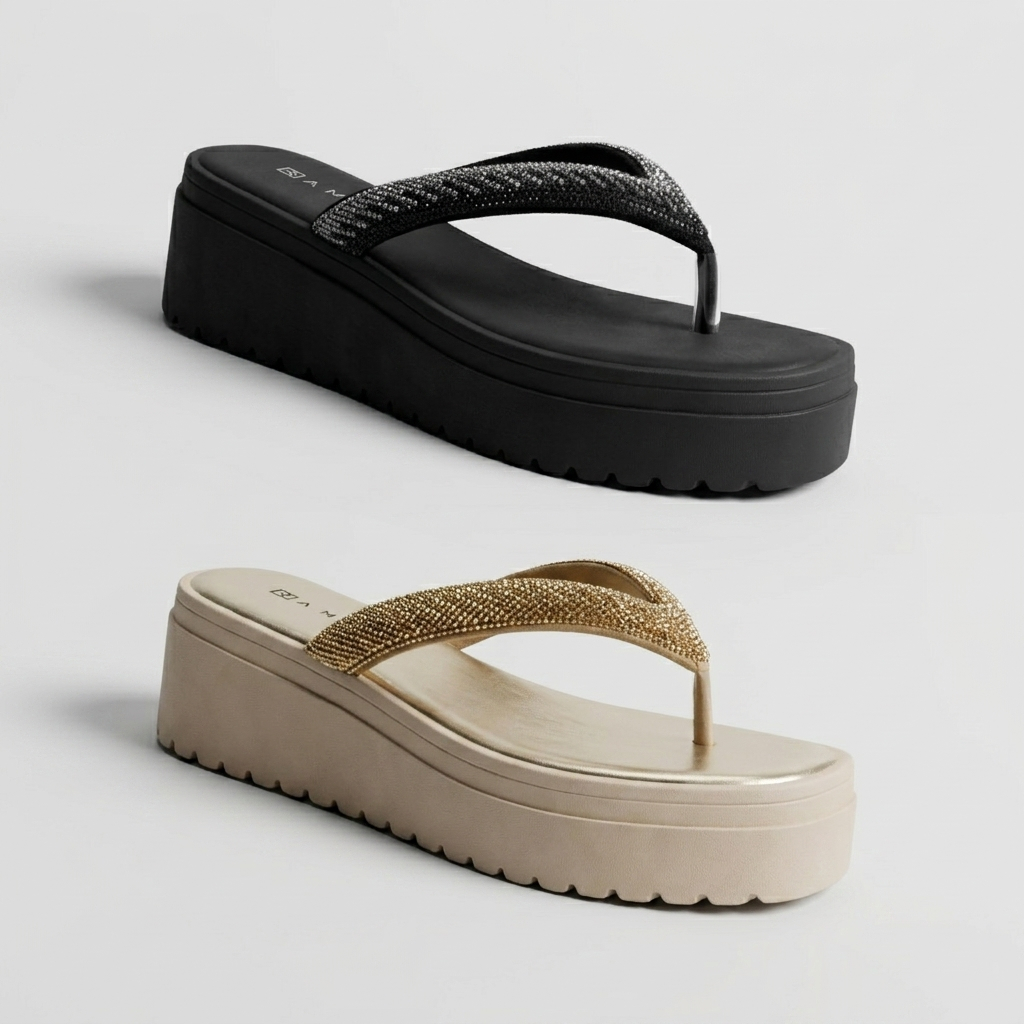 Tamanco Feminino Ramarim Flatform Chinelo Dedo Ultra Conforto ORIGINAL