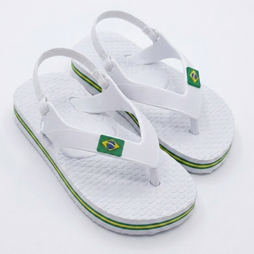 Chinelo Masculino Baby Feminino Com Elástico Confortável Resistente Antiderrapante Passeio Escola 17 ao 24