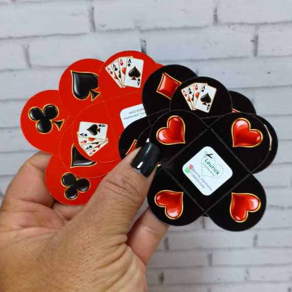 Forminhas para Brigadeiro Doces Festa Aniversário Temáticas Baralho