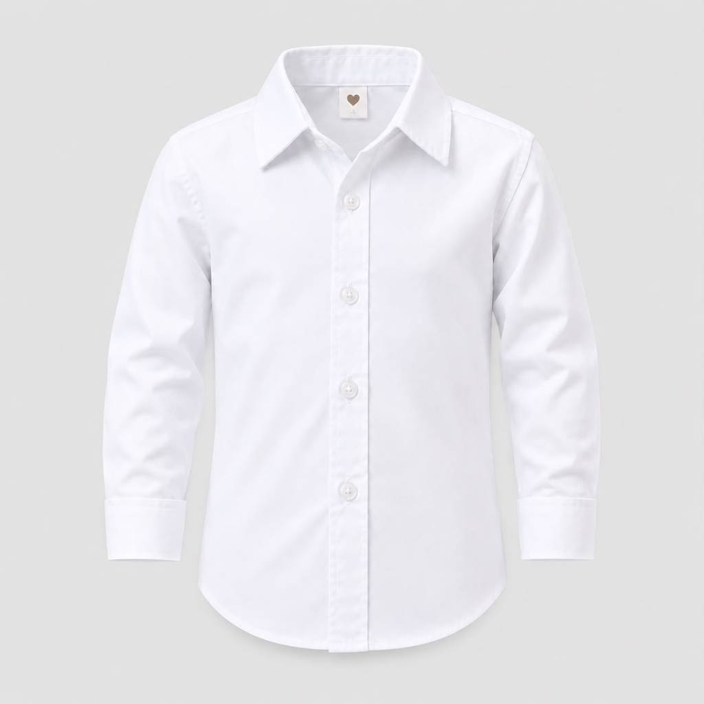 Camisa Social Infantil Menino Manga Longa Casamento Batizado Festa