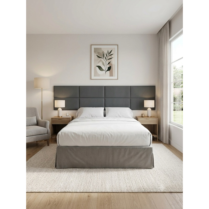 KIT 10 CABECEIRA MODULAR ESTOFADA CAMA BOX 45X20 CM