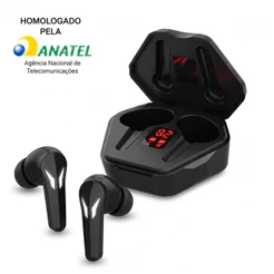 Fone de Ouvido Bluetooth 6.0 Sem Fio Microfone 6h Bateria Gamer Corrida Academia Unissex