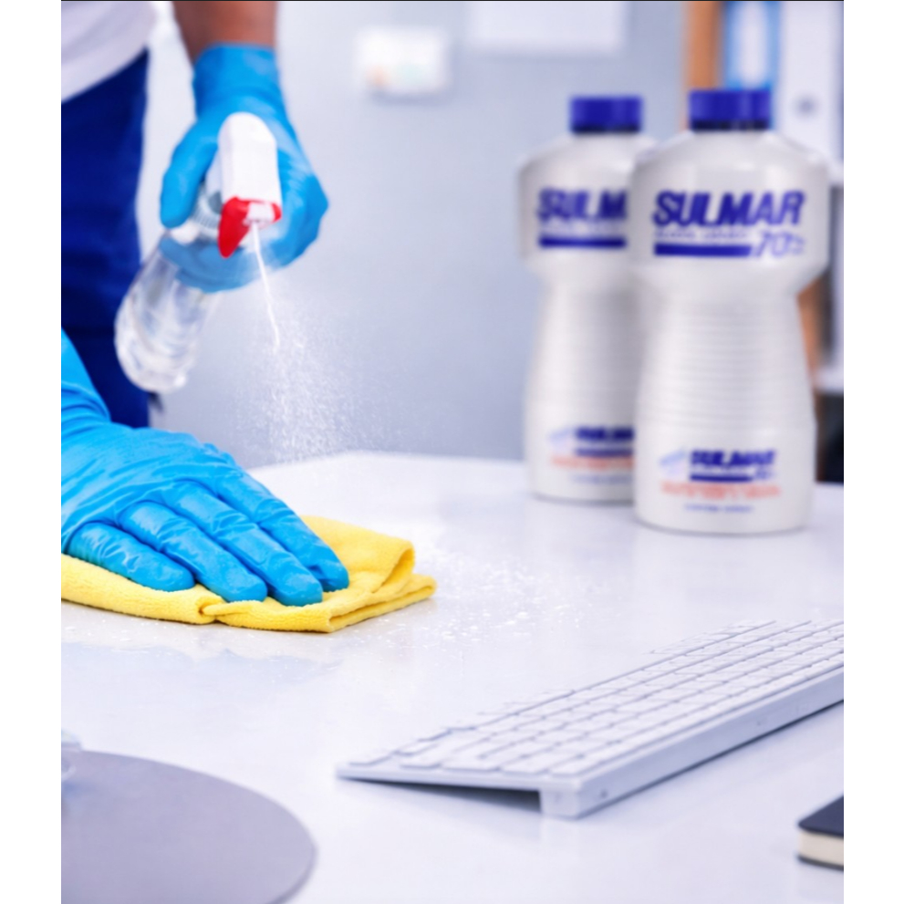 KIT 2 Unidades Antibactericida Higienizante Antisséptico 70 º/ȯ 1 litro cada - ENVIO IMEDDIATO