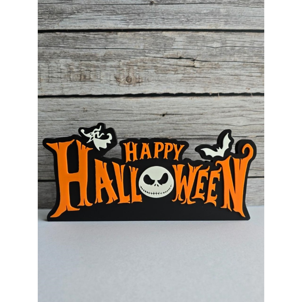 Placa Halloween Decorativa – Skull Ghost –Jack - Zero - Festa e Casa — imagem 2 de 2