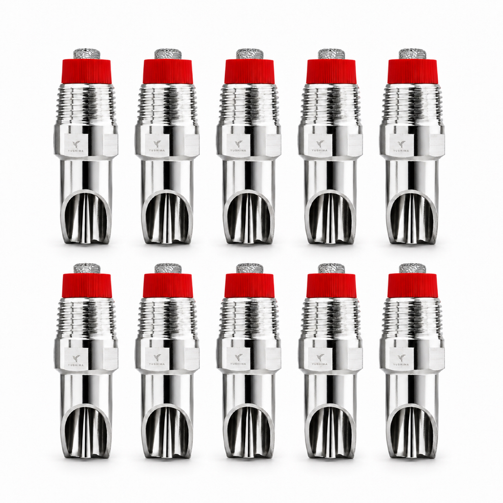 Kit 10 Bebedouro Chupeta Inox Suino Porco Adulto 7cm