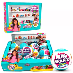 Mini Brands - Mini Bola Surpresa Colecionável - Miniatura De Produtos De Supermercado coleção moda geladeira
