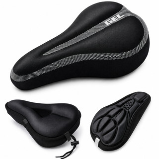 Selim Bicicleta Confortável com Gel Capa Protetora para Bike MTB Spinning
