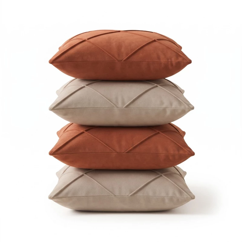 Kit 4 Capas de Almofada 40x40 Suede Luxo Decorativa para Sofá — foto 6