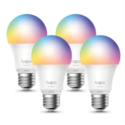 TP-Link Tapo L530E(4-pack) Lâmpada Inteligente Wi-Fi Bivolt, 16M cores, Alexa