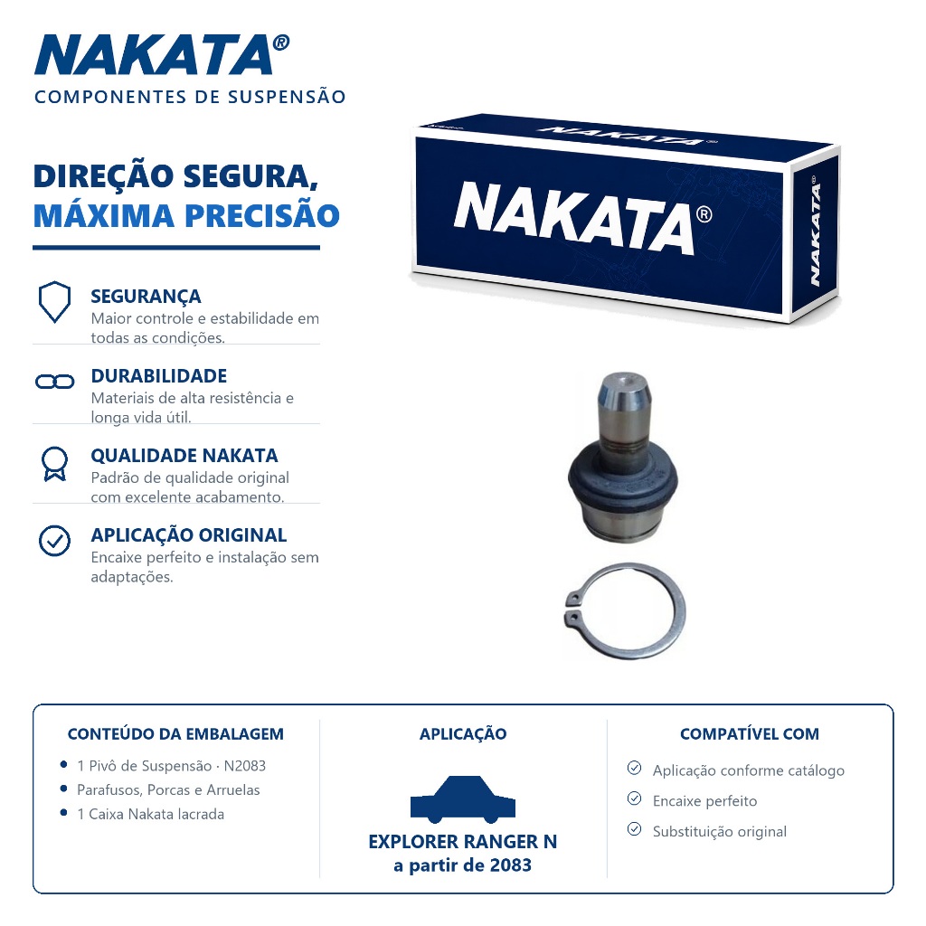Pivo De Suspensão Superior Explorer Ranger Nakata N2083