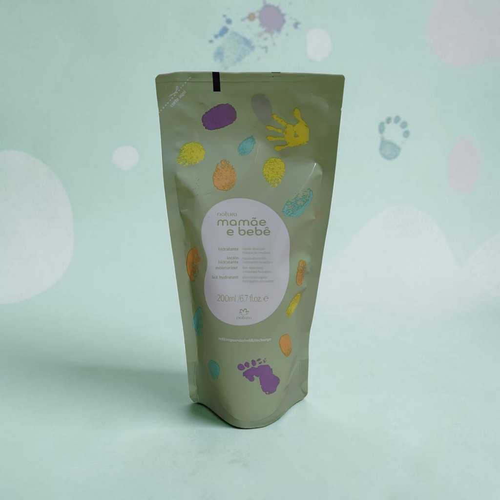 Natura Mamãe e Bebê Hidratante Corporal Refil 200ml Hidratação Suave para Bebês