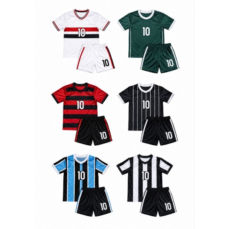 Kit conjunto infantil e juvenil esporte menino e menina confortável