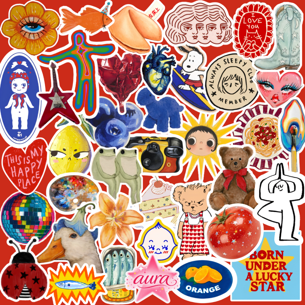 44 Adesivos Funky Retro Vintage para Kindle Garrafa Notebook Celular
