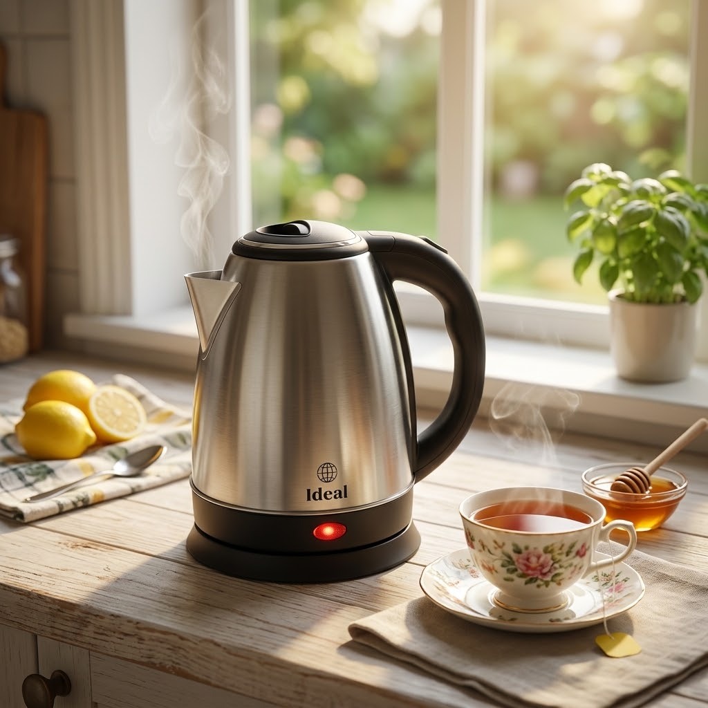 Chaleira Elétrica Inox 127V 1.8Lts 1000W agua quente cafe cha jarra eletrica termica desligamento automatico