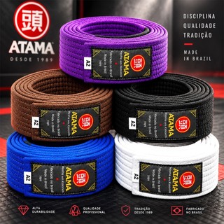 Faixa Jiu-Jitsu Atama Standard BJJ Adulto 100% Algodão Aprovada IBJJF
