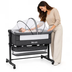 Berço Infantil Portátil Moisés Balanço Co-Sleeper Bed Acoplado Cama Mosquiteiro Bebê Recém-Nascido