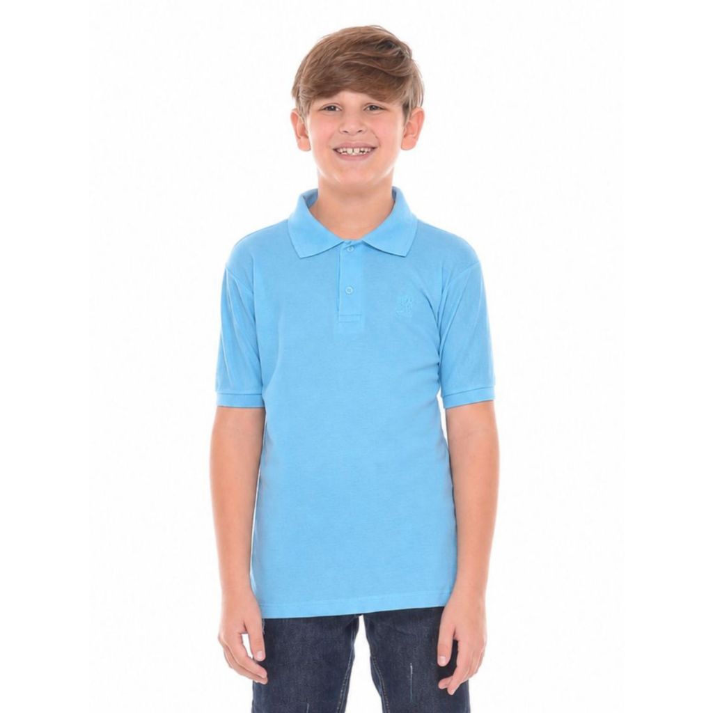 Camisa Gola Polo Piquet Infantil Masculina Juvenil menino