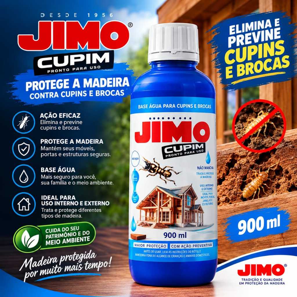 Jimo Cupim Base Água 900ml incolor Jimo