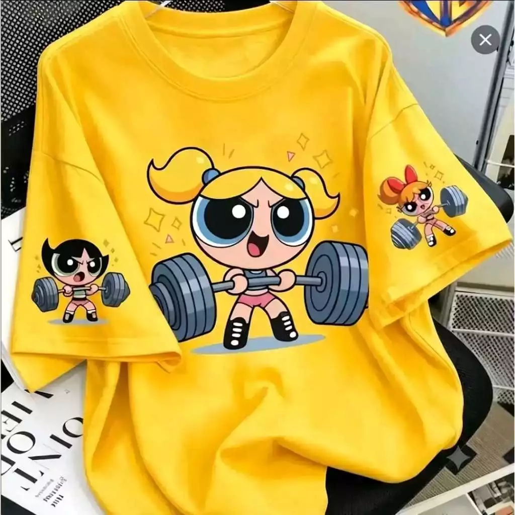 Camiseta unissex Streetwear Meninas Super Poderosas Algodão p ao g5