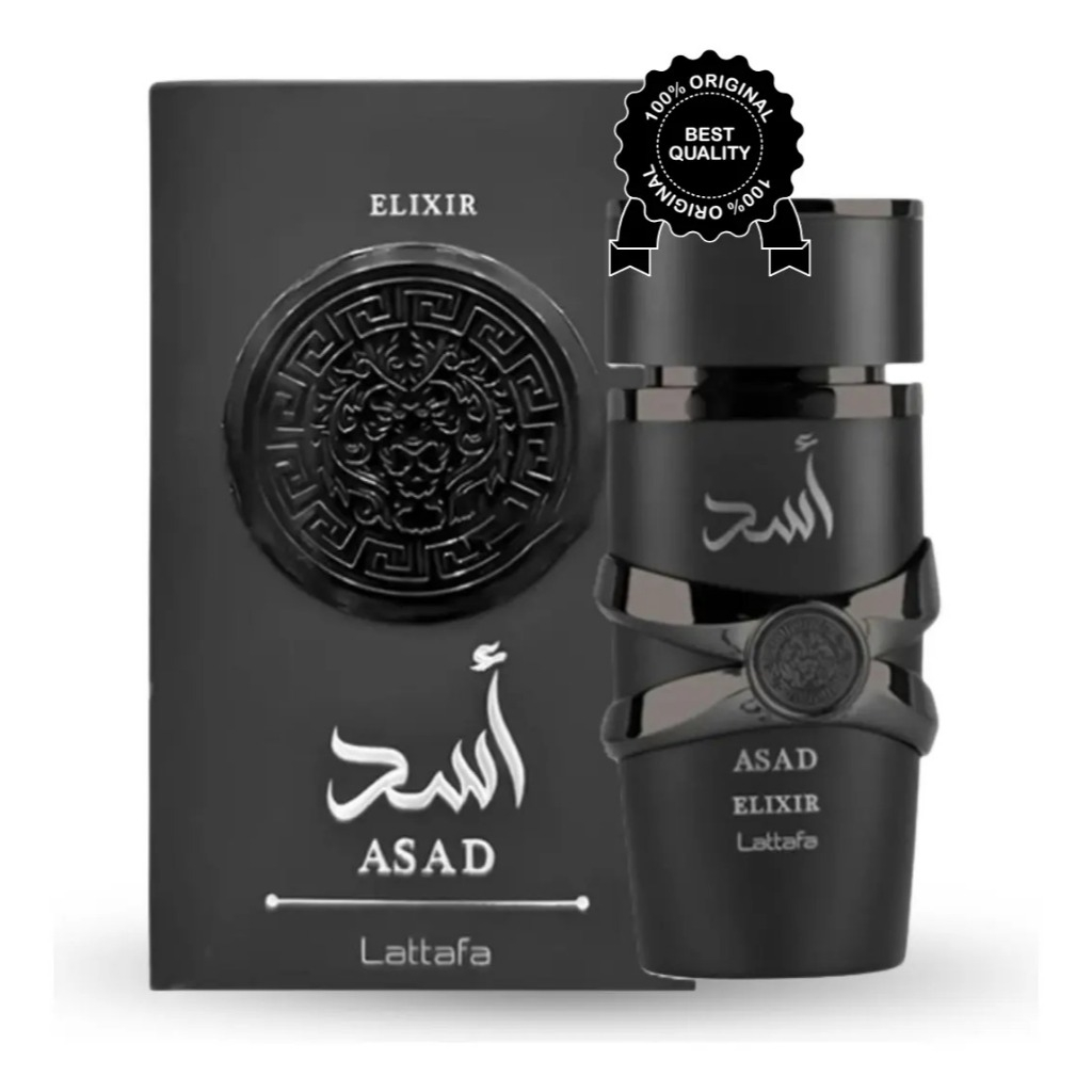 Perfume Lattafa Asad Elixir 100ml Eau De Parfum Original Árabe Com Nota Fiscal E Selo Original Lataffa