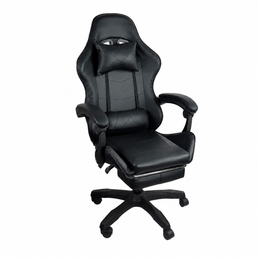 Cadeira Gamer Stillus Reclinável 120° com Apoio para os Pés, Apoio para Cabeça e Almofadas