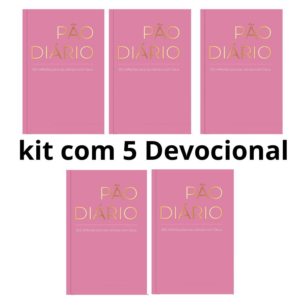 KIT Com 5 Devocionais Pão Diário | Vol.30 | Rosa
