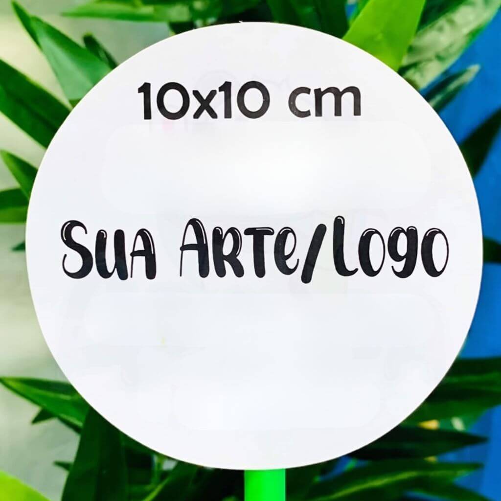 Adesivos Personalizados 10x10 cm - Com Sua Arte ou Logo
