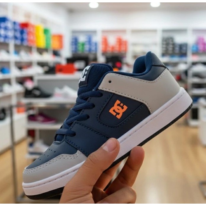 Tenis DC Masculino Infantil Meninos Skatista Preto Branco Anvil + LA Nova Linha 2026 o Oferta