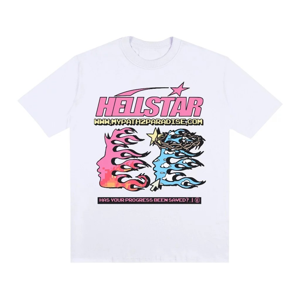 Camiseta Basic Streetwear Oversized 100% Algodão Camisa Estampada Hell star Network Unissex Diversas Cores
