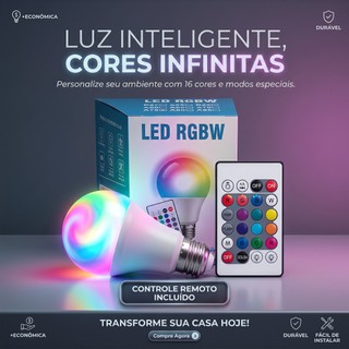 Luz RGB lâmpada LED luz de controle RGB luz LED colorida