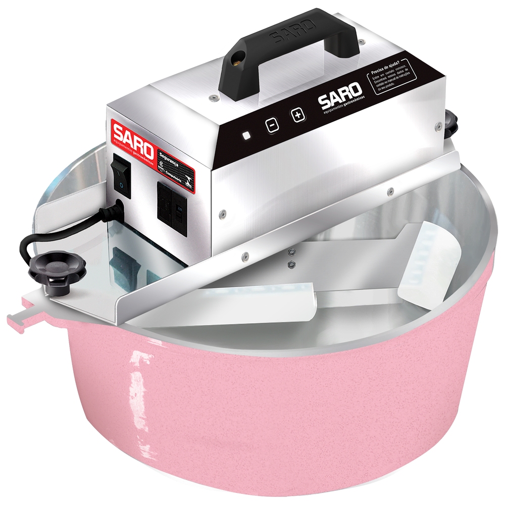 Panela Misturadora Automática para Doces e Massas SARO G2 10 Litros Rosa Claro Bivolt