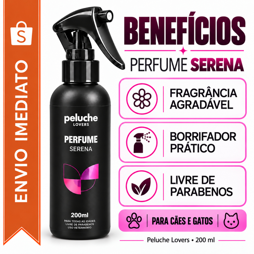 Perfume Premium Pet Peluche Serena 200ml para Cachorro e Gato - Máxima Fixação — imagem 2 de 2