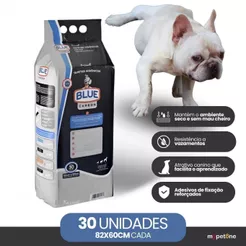 Tapete Higiênico Blue Carbon 82x60 cm - 30 Unidades