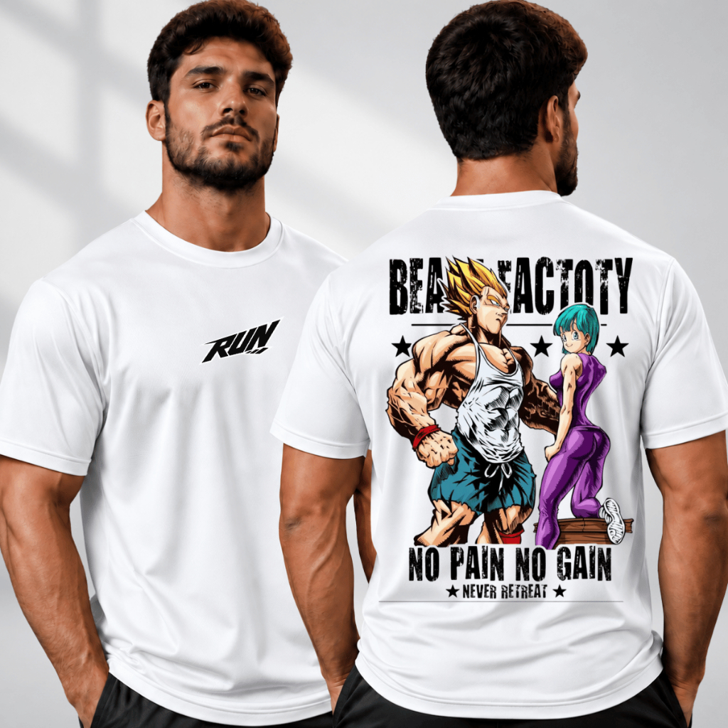 Camiseta Dry Fit Masculina Vegeta Príncipe dos Sayajins Academia Musculação Crossfit Treino