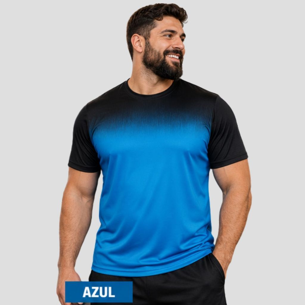 Camiseta/Camisa Dry fit  Masculina Plus G1-G2-G3  Respiravel -Academia Confortável CiclismoTreino