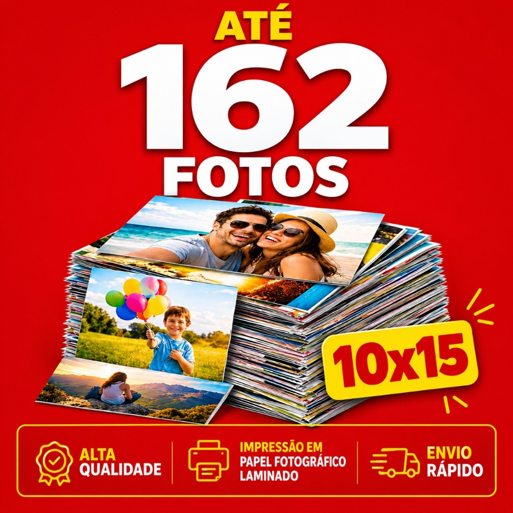 PACOTE DE ATÉ 162 FOTOS 10x15 alta qualidade Envio rapido