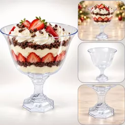 1~5 TAÇA SOBREMESA 1.250 ML ACRÍLICO DIAMANTE S/T NATAL 2025 (CHOCO) OFF