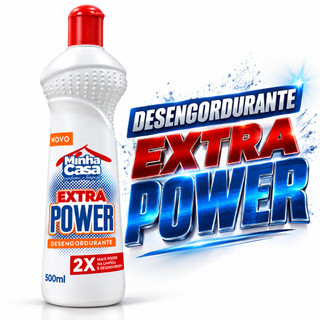 Desengordurante Extra Power Remove Gordura Pesada Limpeza Rápida Multiuso Cozinha, Piso e Grelha